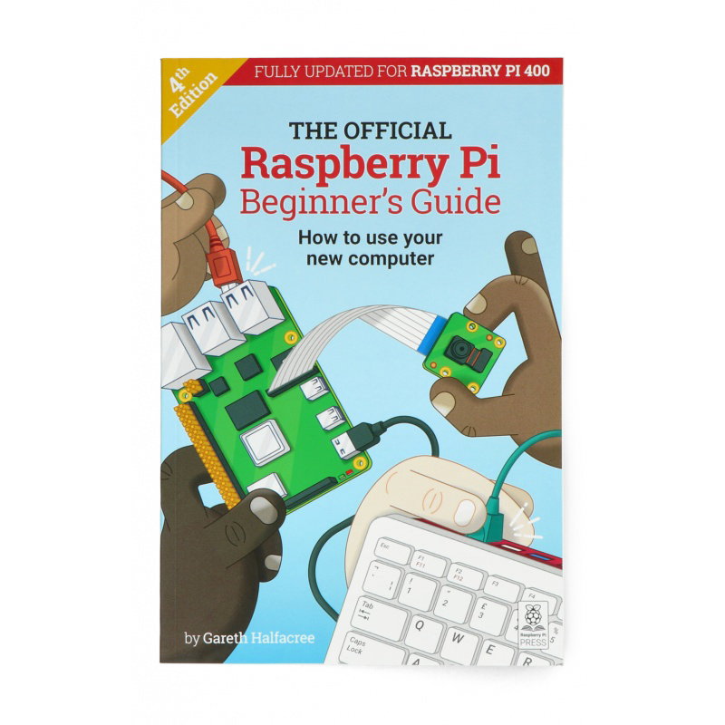 Kit mit Raspberry Pi 400 EU WiFi 4 GB RAM 1,8 GHz + offizielles