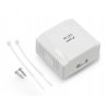 Lanberg 2x RJ45 geschirmte Wandsteckdose - weiß
