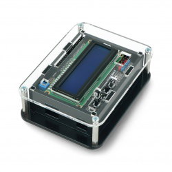 Gehäuse für Arduino Uno mit LCD Keypad Shield v1.1 - schwarz