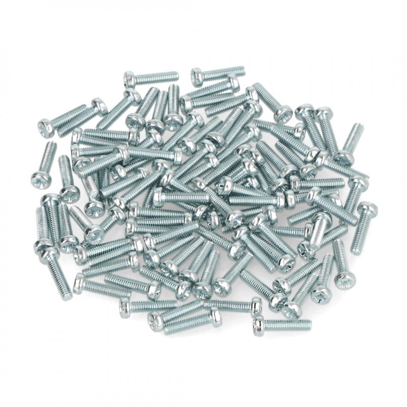 Schraube M2.5 Bossard Länge 10mm verzinkt - 100 Stück