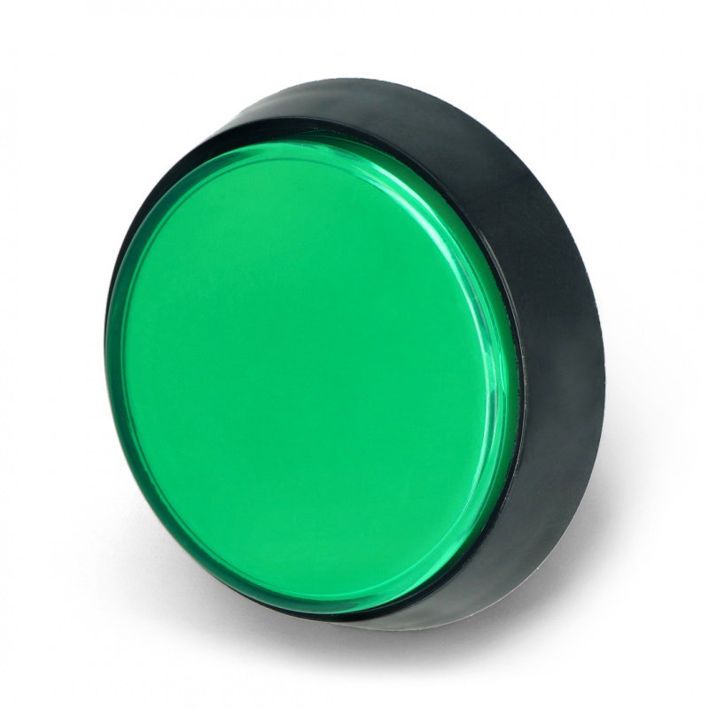 Arcade Push Button 60mm schwarzes Gehäuse - grün mit