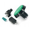 Arcade Push Button 60mm schwarzes Gehäuse - grün mit