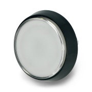 Arcade Push Button 60mm schwarzes Gehäuse - weiß mit