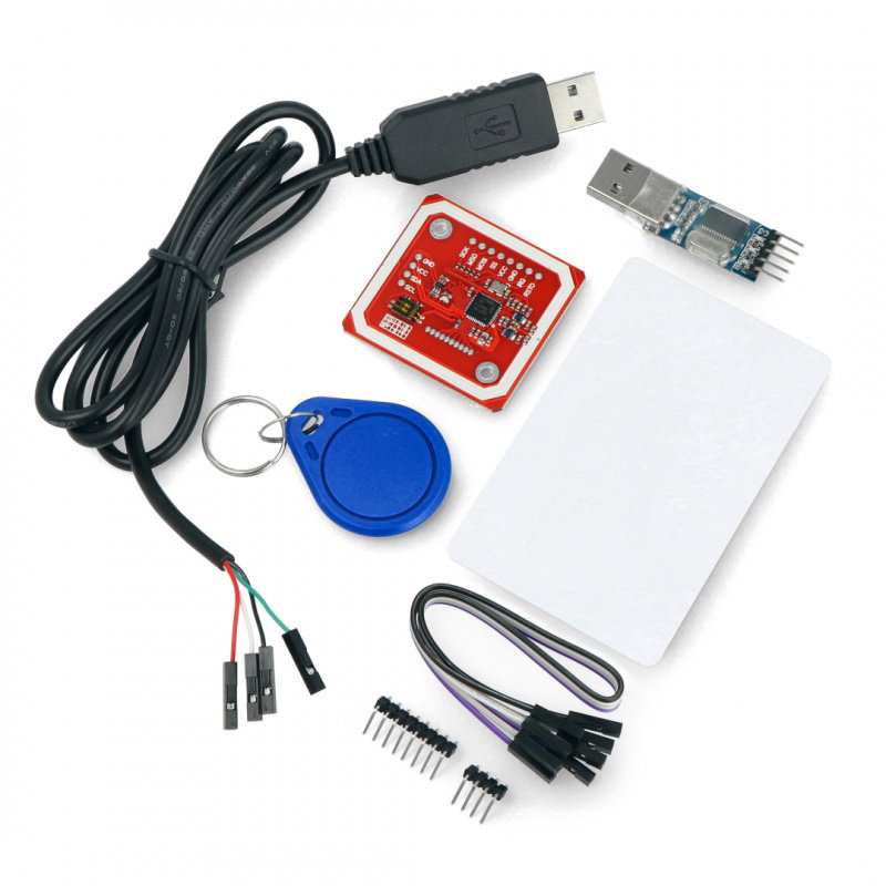 Moduł RFID/NFC PN532 13,56MHz I2C/SPI + karta i brelok