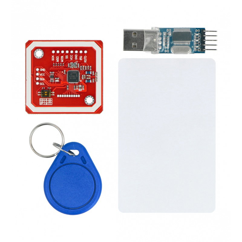 Moduł RFID/NFC PN532 13,56MHz I2C/SPI + karta i brelok