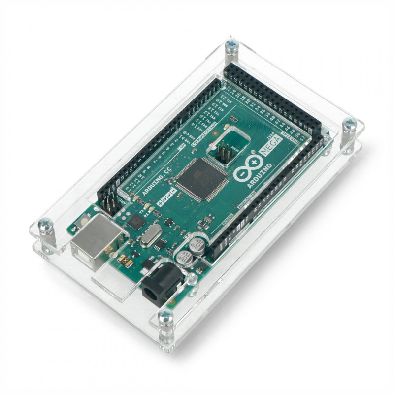 Gehäuse für Arduino Mega - transparent, offen, schlank