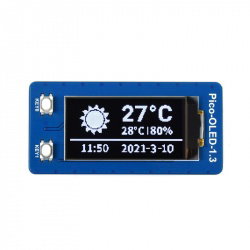 OLED-Display 1,3 '' 64x128px - SPI / I2C - schwarz und weiß -