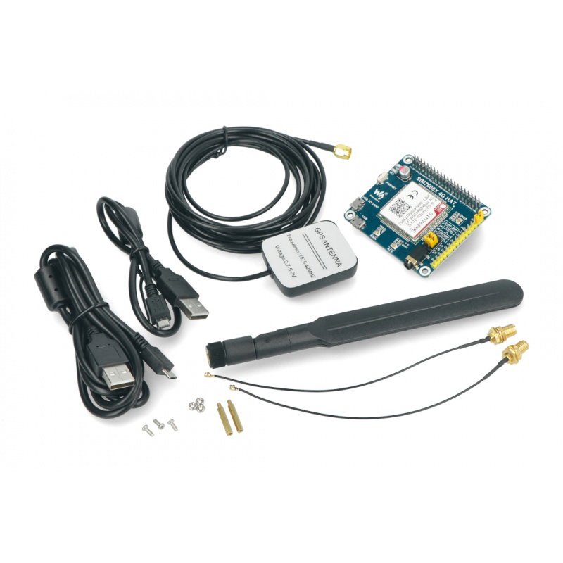 LTE GPS HAT - LTE / GPRS / GPS SIM7600E-H - Schild für