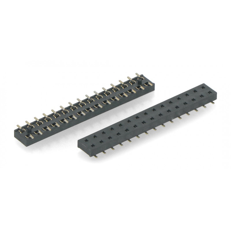 Buchse 2x15-polig - Raster 2,54 mm - 10 Stück - Montagezubehör