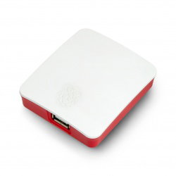Offizielles Raspberry Pi 3 A+ Gehäuse – rot und weiß