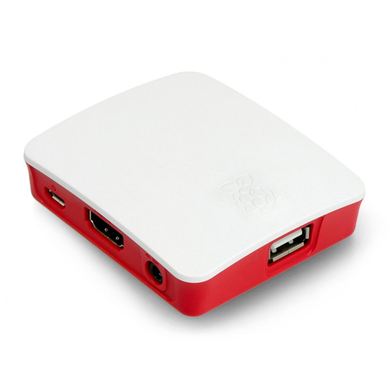 Offizielles Raspberry Pi 3 A+ Gehäuse – rot und weiß