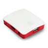 Offizielles Raspberry Pi 3 A+ Gehäuse – rot und weiß