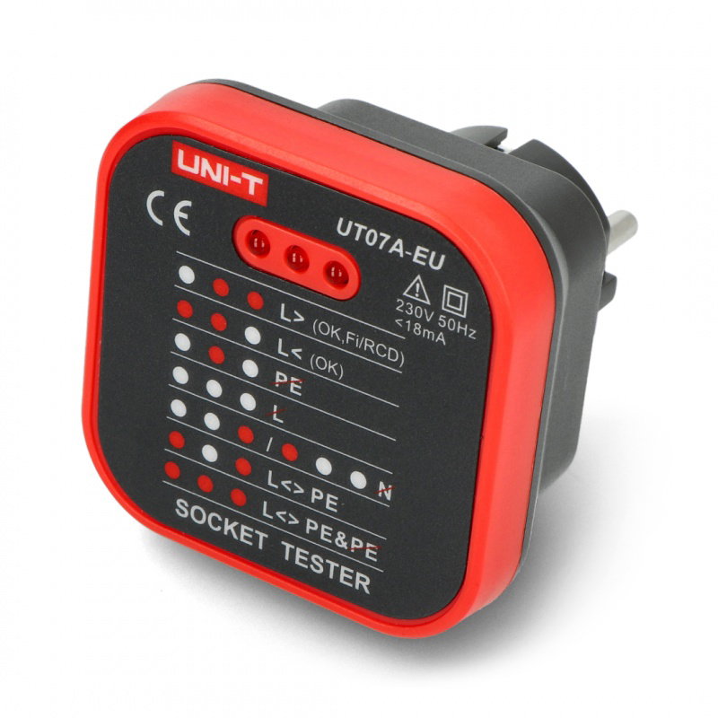 230V Steckdosentester - Uni-T UT07A-EU