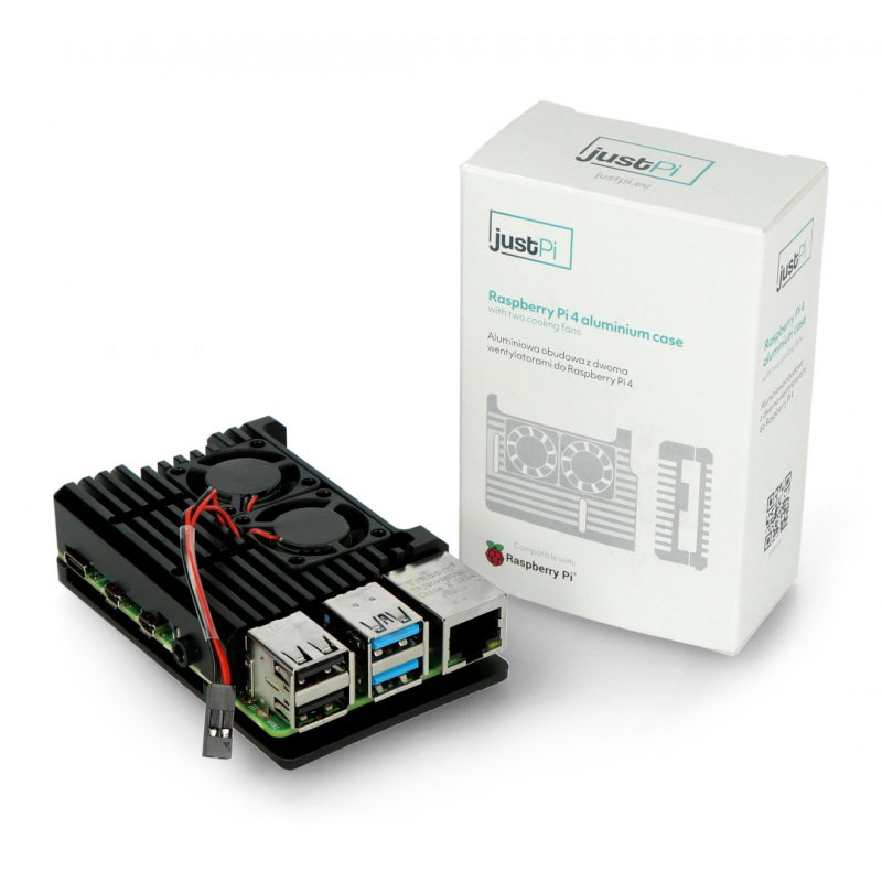 JustPi-Kit mit Raspberry Pi 4B WiFi 4GB RAM + 32GB microSD +