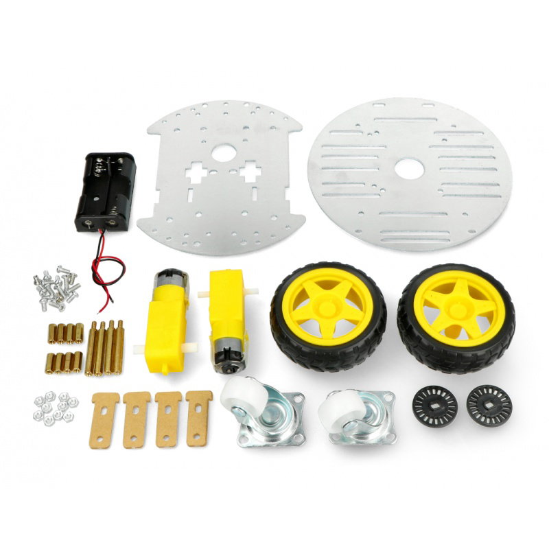 Chassis Round 2WD - 2-Rad-Roboter-Chassis mit Antrieb -
