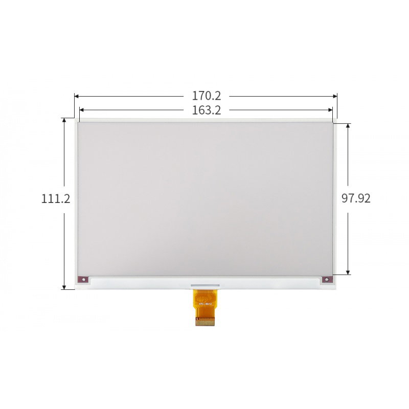 E-Paper E-Ink 7,5 '' Modul B 800 × 480px SPI - Display mit