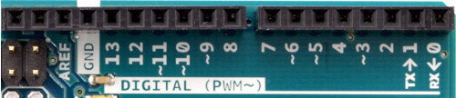 Mit gekennzeichnete PWM-Pins