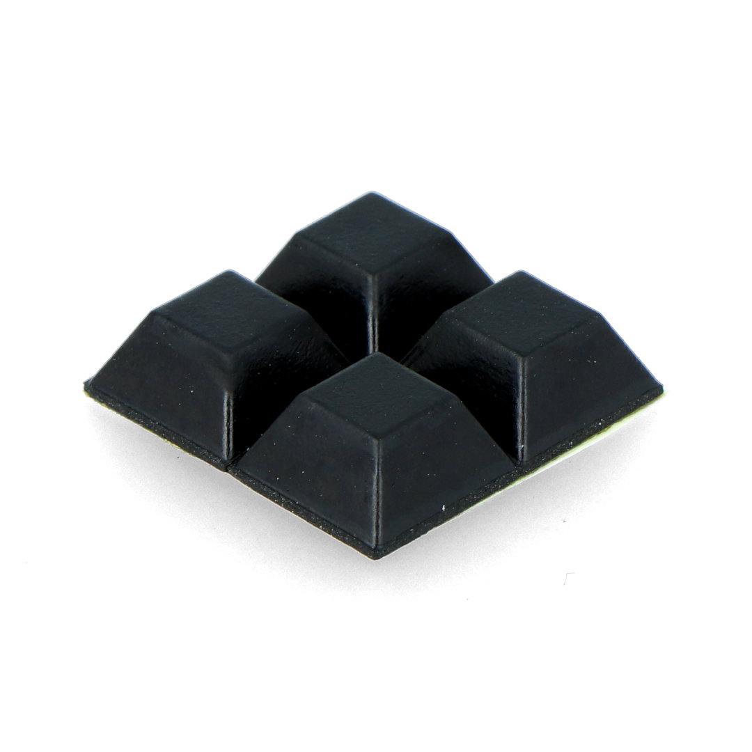 Selbstklebende quadratische Füße - 8 Stk. - als Unterlage für die Platine, auf der die Projekte gemacht werden