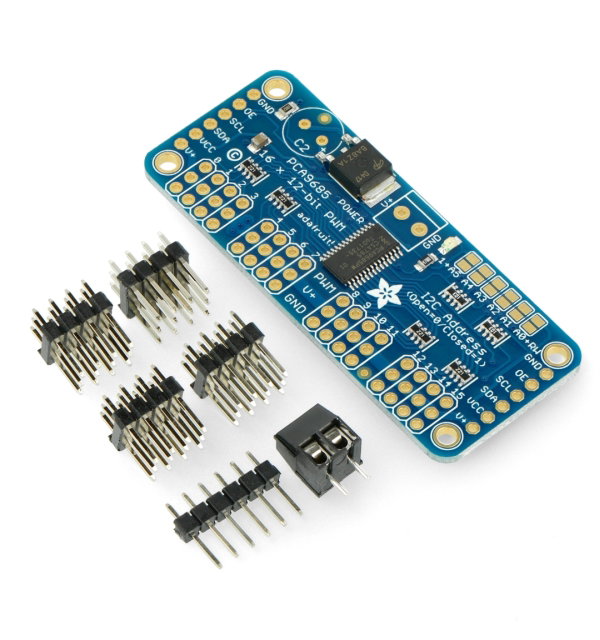 PCA9685 – 16-Kanal-12-Bit-PWM-I2C-Servotreiber – Adafruit 815