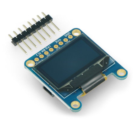 OLED-Display, monochrome Grafik 0,96 '' 128x64px - I2C / SPI - Adafruit 326