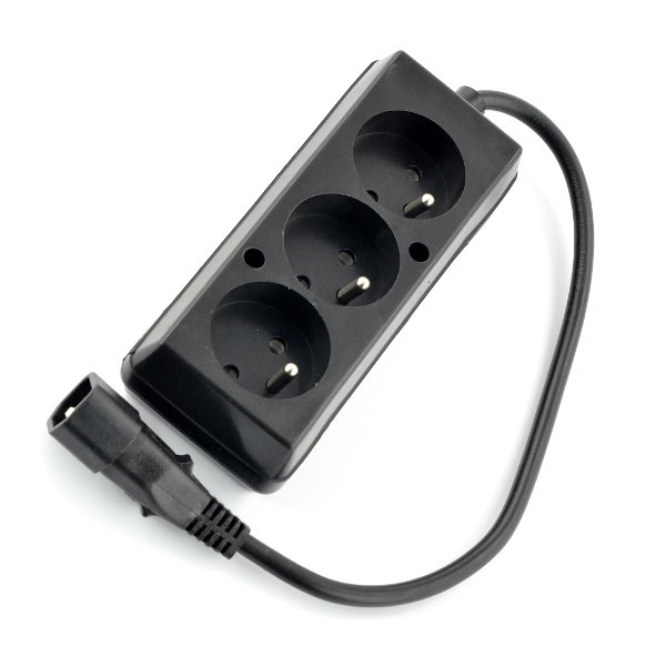 Steckdosenleiste mit Kaltgerätestecker - 3 Steckdosen