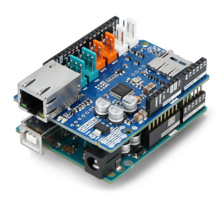 Arduino Ethernet Shield Arduino Ethernet Shield z czytnikiem kart microSD