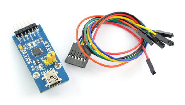 CP2102 USB-UART-Konverter - miniUSB-Buchse - Waveshare 8085