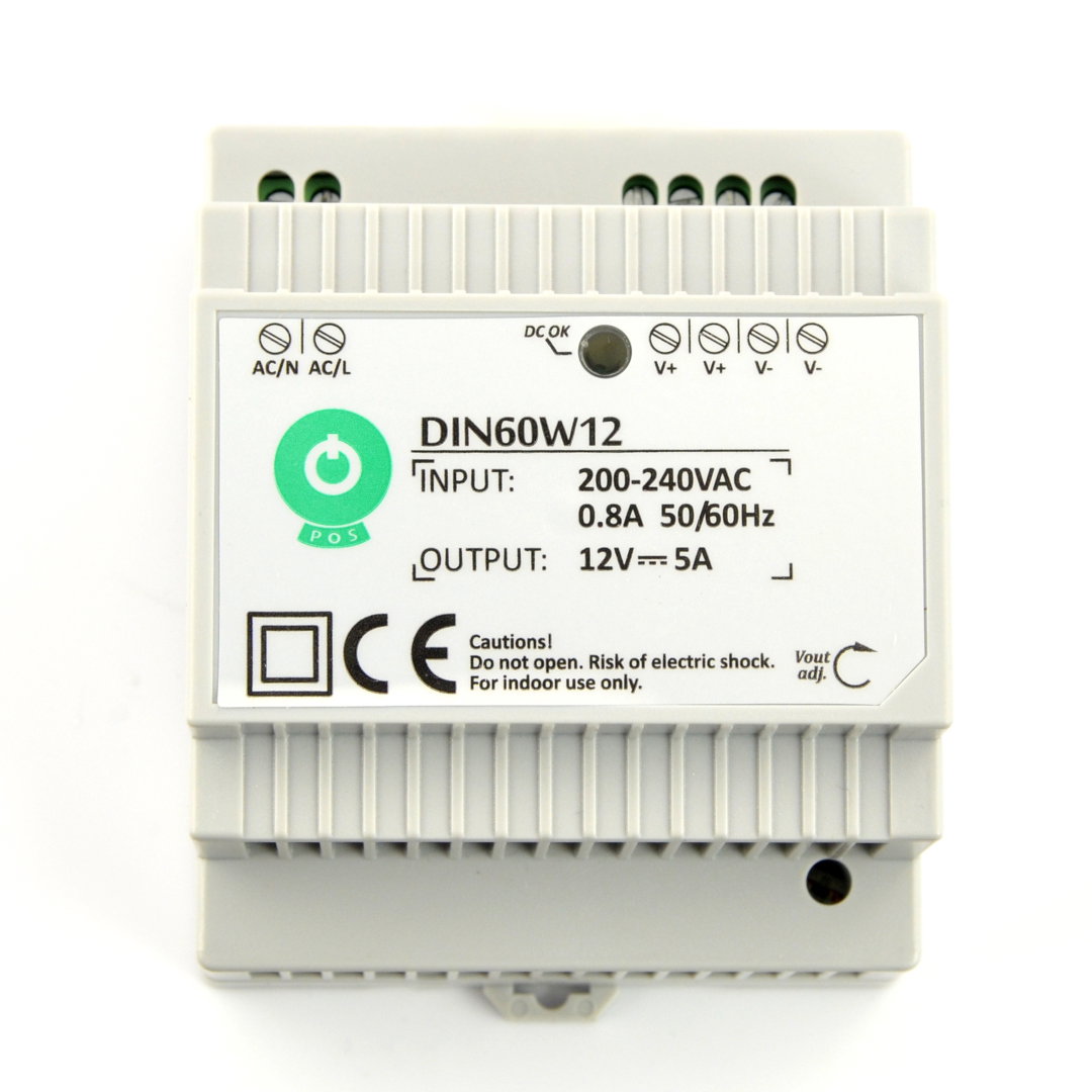 Hochwertiges 12 V 60 W Netzteil für Hutschiene