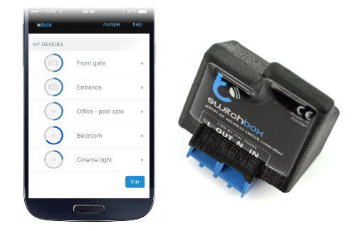 Das Modul ermöglicht es Ihnen, elektrische Jalousien über ein WLAN-Netzwerk mit einer Smartphone-Anwendung zu steuern