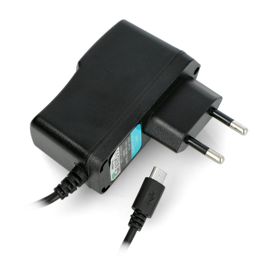 Stromversorgung für Raspberry Pi - 5 V mit einer Stromkapazität von 2 A mit einem microUSB-Anschluss