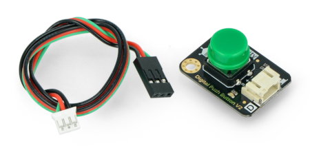 DFRobot Gravity - Tact Switch digitaler Taster - grün
