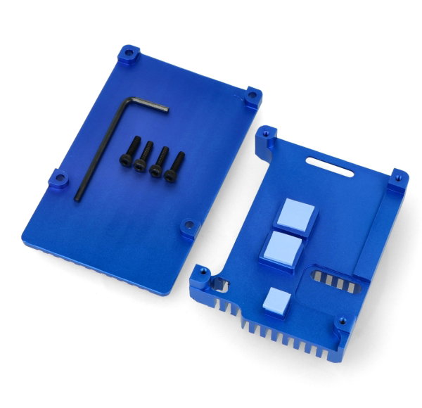 Elemente des Gehäuses für den Raspberry Pi