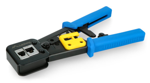 Crimpwerkzeug für durchgehende RJ45-, RJ12-, RJ11-Stecker Lanberg NT-0204
