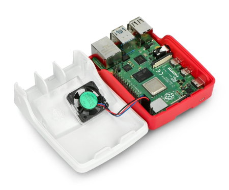 Offizielles Gehäuse mit Lüfter für Raspberry Pi 4B
