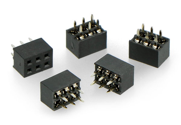 Das Set enthält 5 Stück 2x3 Buchsen.