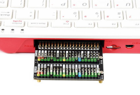 Verkaufsgegenstand ist die 2 x 40 Pin GPIO Erweiterung für den Raspberry Pi 400.
