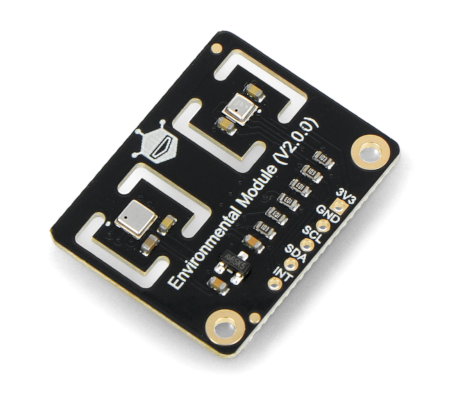 Der Sensor hat Stifte in Form von Lötpads, die es ermöglichen, ihn mit dem Controller-Modul zu verbinden.