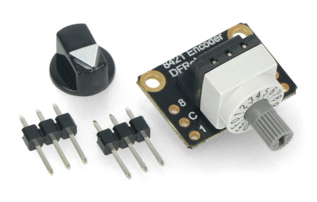 Inhalt des Sets mit einem Encoder von DFRobot.