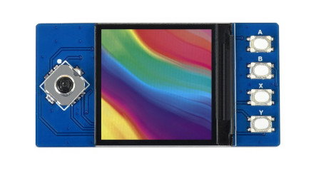 Das LCD-Display für den Raspberry Pi Pico ist mit vier Utility-Tasten und einem Joystick ausgestattet