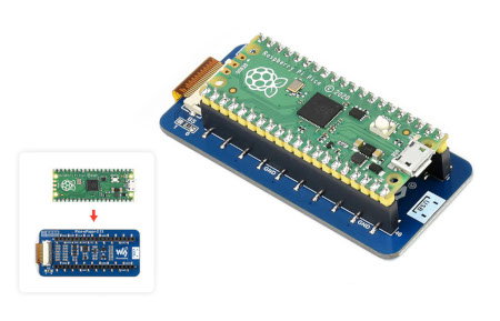 Verkaufsgegenstand ist nur das Display - der Raspberry Pi Pico muss separat erworben werden.