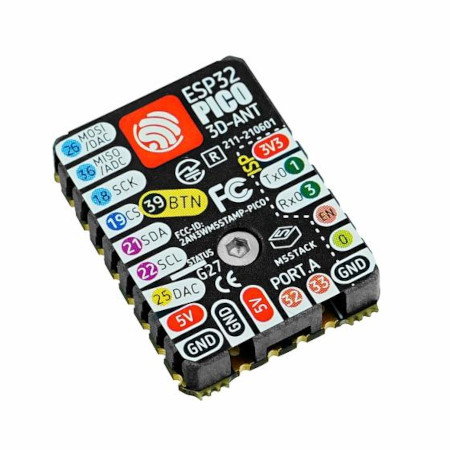 M5Stamp Pico - Entwicklungsmodul mit ESP32-PICO-D4 - M5Stack.