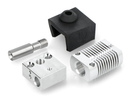 Eine Reihe von Elementen für den Hotend-Kopf für Creality 3D-Drucker aus der Ender-Serie
