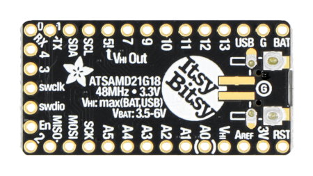 ItsyBitsy M0 Express - Mikrocontrollerplatine ATSAMD21 - Adafruit 3727