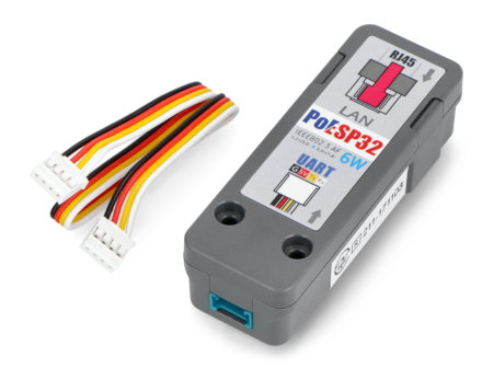Inhalt des Kits mit ESP32 Ethernet Unit mit PoE.