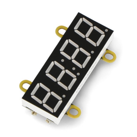 Das UNIT-Digi-Clock-Modul der M5Stack 7-Segment-Anzeige, mit der Sie vier Ziffern mit einem Doppelpunkt und einigen