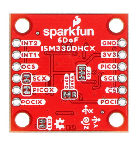IMU-Sensor mit ISM330DHCX-System von STMicroelectronics.
