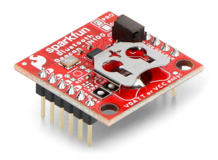 NanoBeacon Board posiada gniazdo na baterię CR1225 3 V.