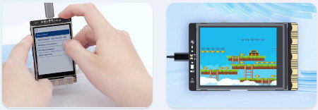 Das Modul ist mit einem Farbdisplay ausgestattet