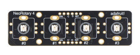 Quad Rotary Encoder Breakout - Erweiterungsmodul für Drehgeber - NeoPixel - I2C - STEMMA QT / Qwiic - Adafruit 5752