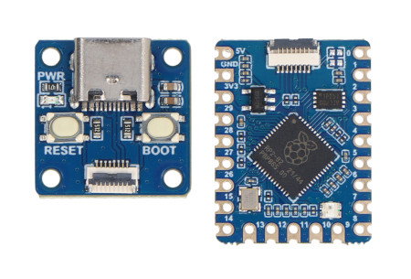 RP2040-Tiny - Platine mit RP2040 Mikrocontroller - externes USB-Modul - Waveshare 24665